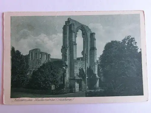 Alte AK Walkenried Klosterruine (Fehldruck Walkendried) Harz [aH373]