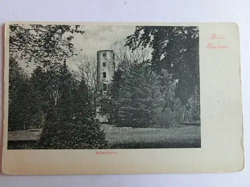 Alte AK Bad Nauheim Rabenturm Rabenthurm um 1900 [aH380]