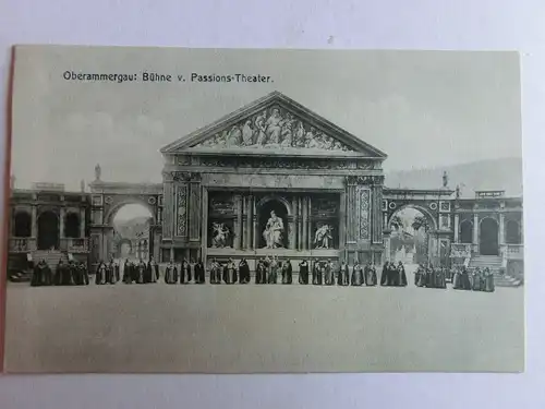 Alte AK Oberammergau Passionstheater um 1920 [aH394]