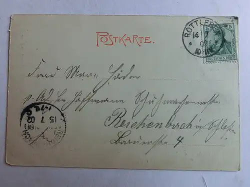 Alte AK Rottleben Kyffhäuser Barbarossahöhle 1902 [aH402]
