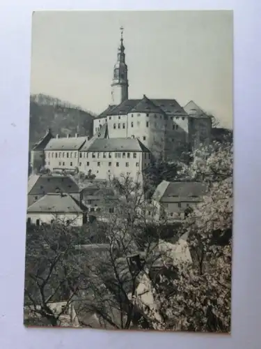 Alte AK Dresden Schloß Weesenstein Heimatschutzpostkarte (geknickt) [aH419]