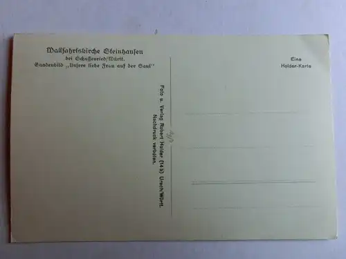 Alte AK Steinhausen Wallfahrtskirche Schussenried Unsere liebe Frau… [aH460]