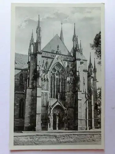 Alte AK Wimpfen Stiftskirche [aH473]