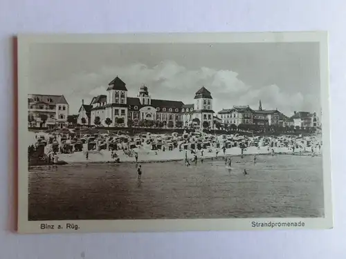 Alte AK Binz Rügen Strandpromenade [aH475]