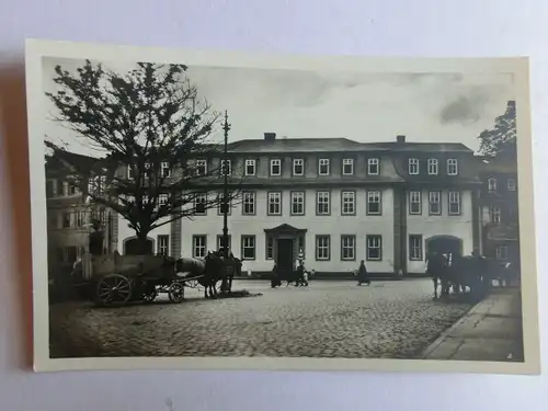 Alte AK Weimar Das Goethehaus Pferdekutschen [aH476]