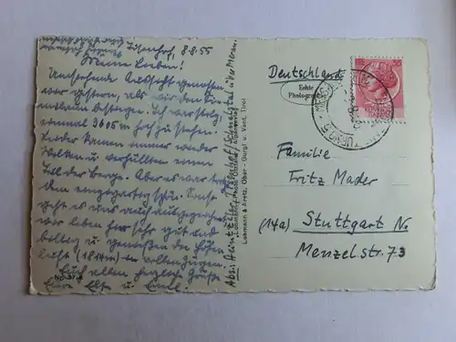 Alte AK Ötztal Tirol Blick v. Similaun [aH506]