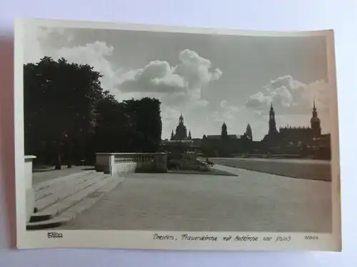 Alte AK Dresden Frauenkirche Hofkirche Schloß [aH525]