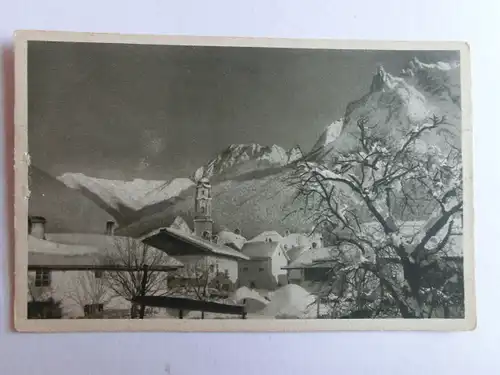 Alte AK Mittenwald im Winterschlaf Schnee Winter [aH546]