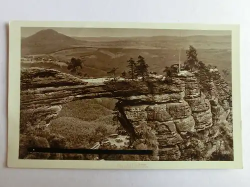 Alte AK Prebischtor Sächsische Schweiz (Titel geschwärzt) [aH549]