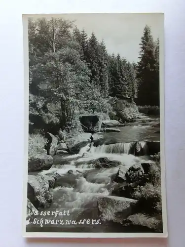 Alte AK Schwarzwasser Wasserfall d. Schwarzwassers [aH562]