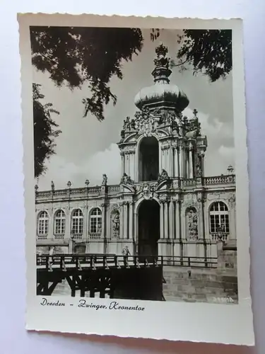 Alte AK Dresden Zwinger Kronentor [aH588]