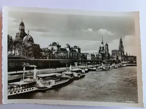 Alte AK Dresden Terrassenufer [aH622]