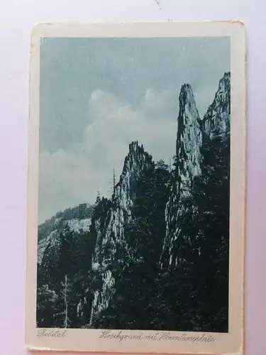 Alte AK Thale Bodetal Hirschgrund Hexentanzplatz Harz [aH639]