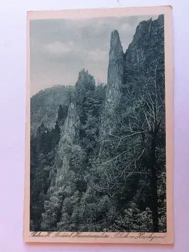 Alte AK Thale Harz Bodetal Hexentanzplatz [aH644]
