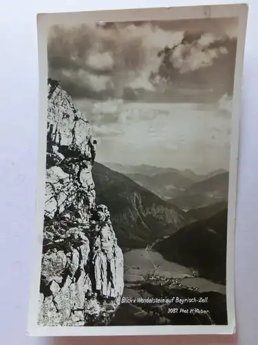 Alte AK Bayrisch Zell Wendelstein Kletterer Bergsteiger [aH730]