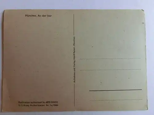 Alte AK München authorisiert by U. S. Army Authorization… [aH738]