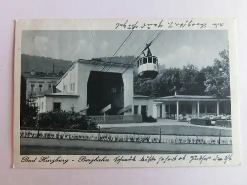 Alte AK Bad Harzburg Bergbahn (knitterig) [aH745]