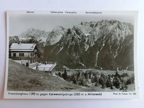 Alte AK Mittenwald Kranzberg Karwendelgebirge [aH747]
