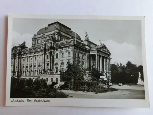 Alte AK Wiesbaden Hessisches Staatstheater [aH752]