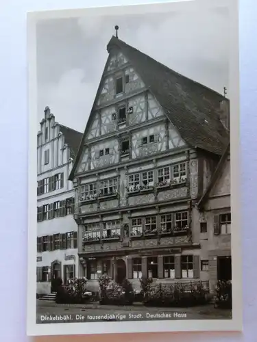 Alte AK Dinkelsbühl Deutsches Haus [aH843]