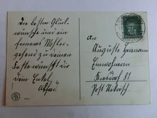 Alte AK Grußkarte Geburtstag Blumenstrauß um 1935 [aH71]