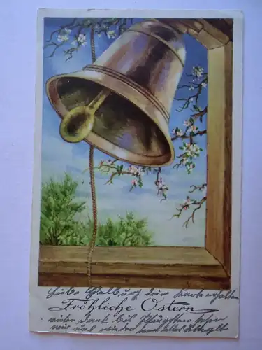 Alte AK Grußkarte Ostern Glocke 1940 [aH8]