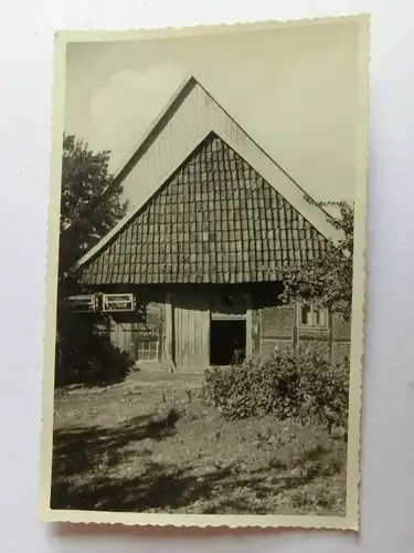 Alte AK Fotokarte Unbekannter Ort Bauernhof Gehöft [aH196]