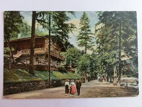 Alte AK Schwarzatal Schweizerhaus um 1920 [aJ815]
