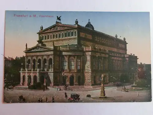 Alte AK Frankfurt Opernhaus Oper um 1920 (weisse Flecklein) [aJ826]