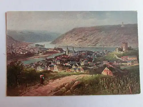 Alte AK Gemäldekarte Bingen  [aJ827]