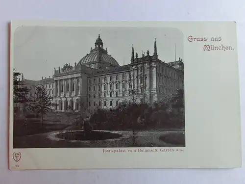 Alte AK München Justizpalast um 1900 [aJ834]