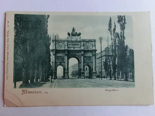 Alte AK München Siegestor um 1900 [aJ836]