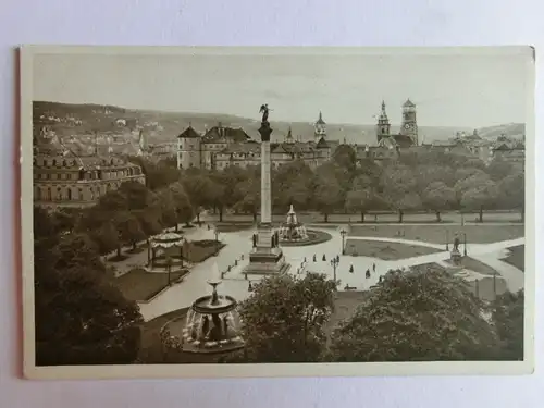 Alte AK Stuttgart Schloßplatz [aJ877]