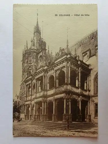 Alte AK Cologne Köln Rathaus [aJ889]