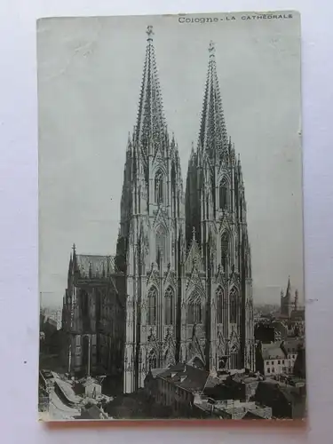 Alte AK Köln Dom Sekt Werbung [aJ903]