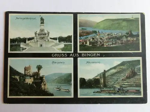 Alte AK Bingen Mehrbildkarte um 1920 [aJ915]