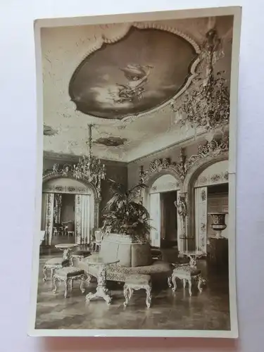 Alte AK Wiesbaden Kurhaus Grüner Saal [aJ922]