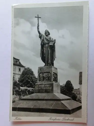 Alte AK Fulda Bonifacius Denkmal [aJ928]