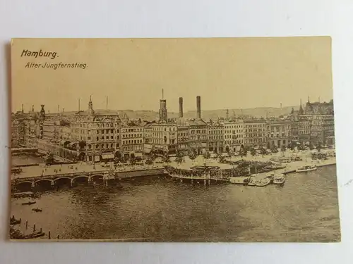 Alte AK Hamburg Alter Jungfernstieg [aJ932]