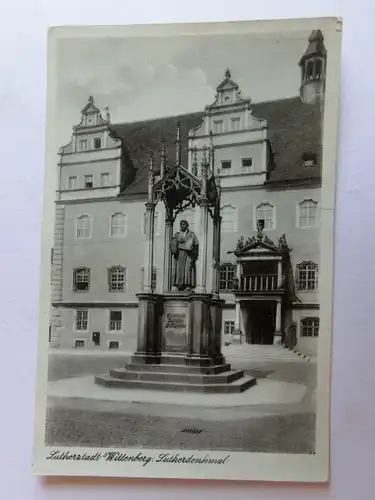 Alte AK Wittenberg Lutherdenkmal [aJ983]