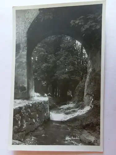 Alte AK Fotokarte Unbekannter Ort Graft Wassergraben  [aJ993]