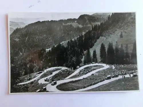 Alte AK Route de La Giettaz au Col des Aravis. Les lacets [aJ1006]