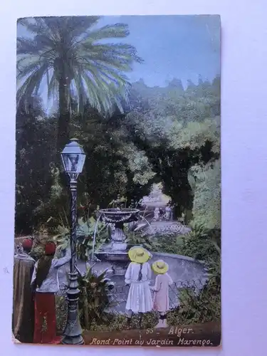 Alte AK Algerien Algier Alger Jardin Marengo um 1920 [aJ1039]