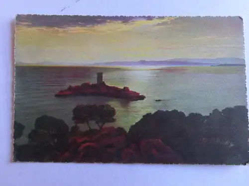 Alte AK Cote d’ Azur Saint Raphael Agay Sonnenuntergang [aJ1041]