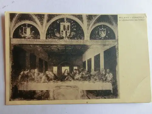Alte AK Gemäldekarte Besuch Pferde Gebäude [aJ1050]