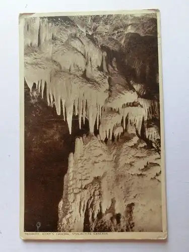Alte AK Torquay Kent s Cavern Höhle Tropfsteinhöhle [aJ1052]