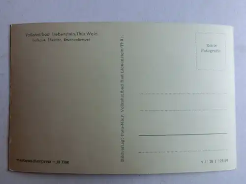 Alte AK Liebenstein Thüringen [aJ282]