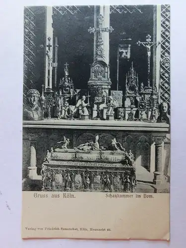 Alte AK Köln Schatzkammer Dom um 1900 [aJ312]