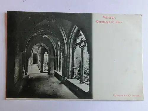 Alte AK Meissen Kreuzgänge Dom um 1900 [aJ313]