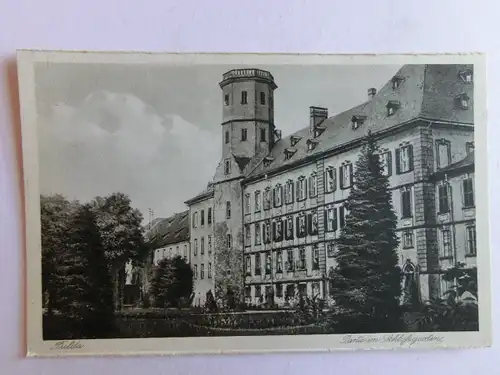 Alte AK Fulda Partie im Schloßgarten [aJ355]